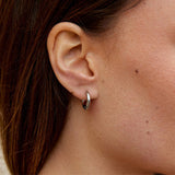 Set di Mini Orecchini a Cerchio Argento Trio