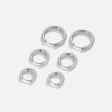 Set di Mini Orecchini a Cerchio Argento Trio