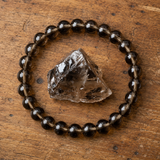 Bracciale in Quarzo Fumè per Calma, Radicamento e Sollievo dallo Stress