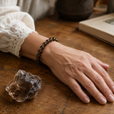 Bracciale in Quarzo Fumè per Calma, Radicamento e Sollievo dallo Stress