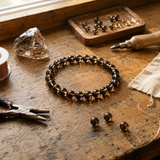 Bracciale in Quarzo Fumè per Calma, Radicamento e Sollievo dallo Stress