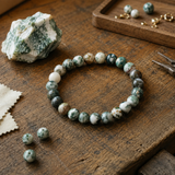 Bracciale in Agata Albero per Crescita, Abbondanza e Radicamento