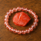 Bracciale in Tormalina Acquamarina per Equilibrio Emotivo e Guarigione del Cuore