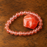 Bracciale in Tormalina Acquamarina per Equilibrio Emotivo e Guarigione del Cuore