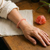 Bracciale in Tormalina Acquamarina per Equilibrio Emotivo e Guarigione del Cuore