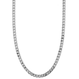 Riflessa™ - Collar de Oro Blanco con Eslabón Plano