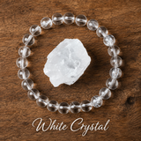 Bracciale in Quarzo Chiaro per Chiarezza, Serenità ed Energia Positiva