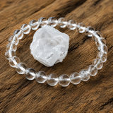 Bracciale in Quarzo Chiaro per Chiarezza, Serenità ed Energia Positiva