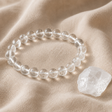 Bracciale in Quarzo Chiaro per Chiarezza, Serenità ed Energia Positiva