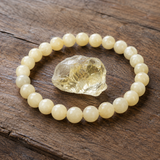 Bracciale in Quarzo Citrino per Abbondanza, Gioia e Positività