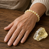 Bracciale in Quarzo Citrino per Abbondanza, Gioia e Positività