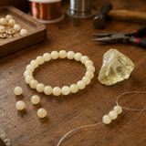 Bracciale in Quarzo Citrino per Abbondanza, Gioia e Positività
