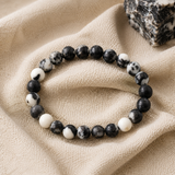 Bracciale in Giada Zebra per Equilibrio, Radicamento e Motivazione